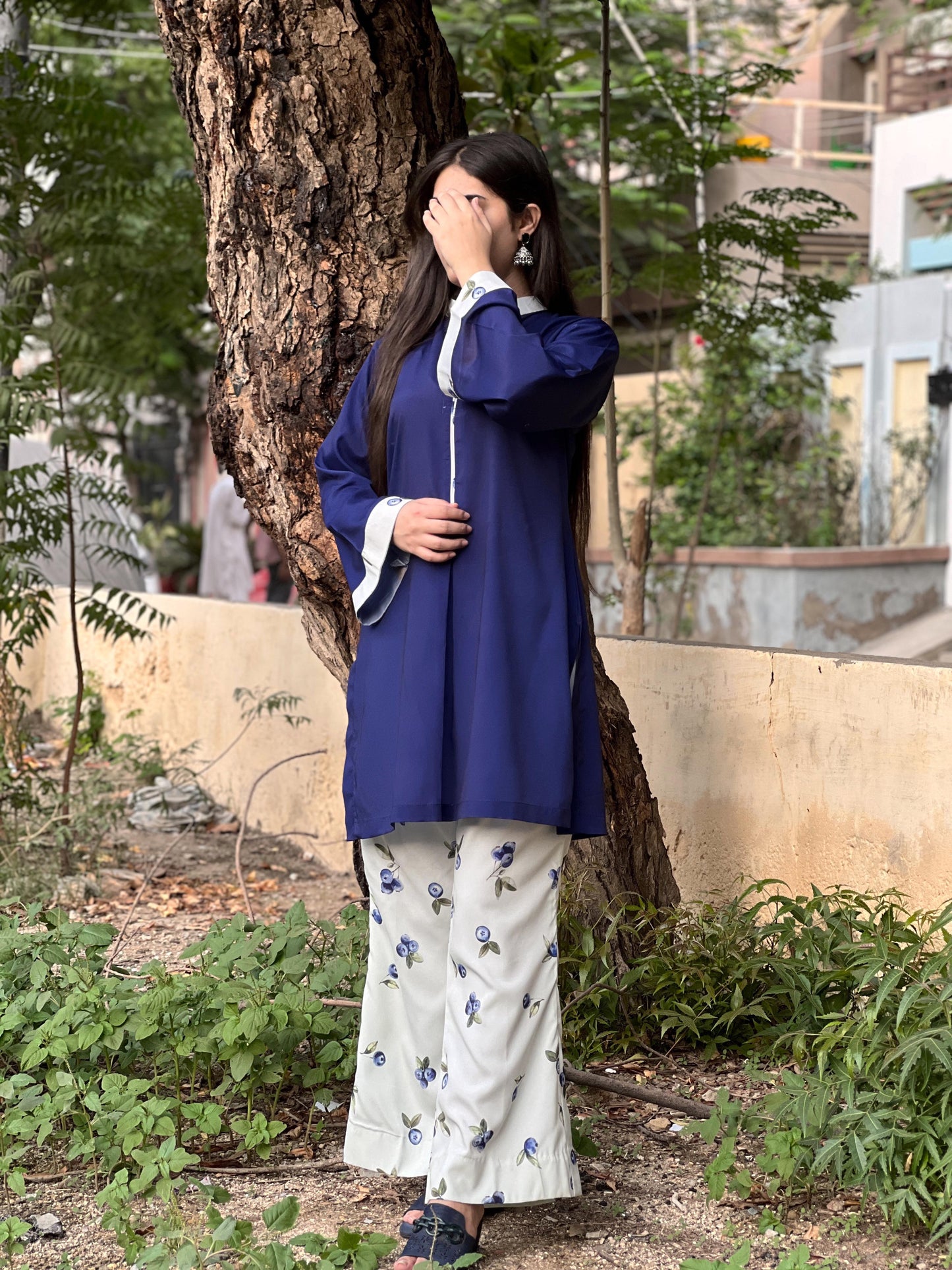 Midnight Sapphire & Ivory Bloom Set