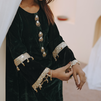 Emerald Whisper- 2 Pc